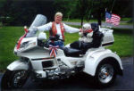 Jane with her 1998 Honda Gold Wing Motor Trike